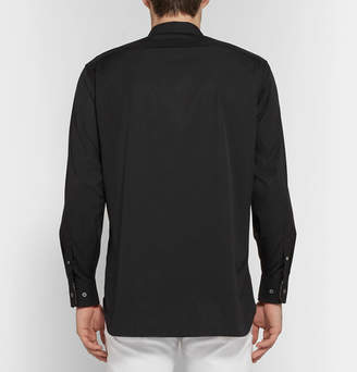 Burberry Slim-Fit Stretch-Cotton Poplin Shirt - Men - Black