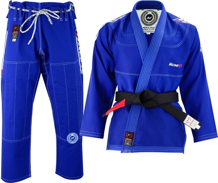 Malino Fight Wear Brazilian Jiu Jitsu Suit BJJ Gi Uniform Pearl Weave 100 Cotton 550Gsm (A4