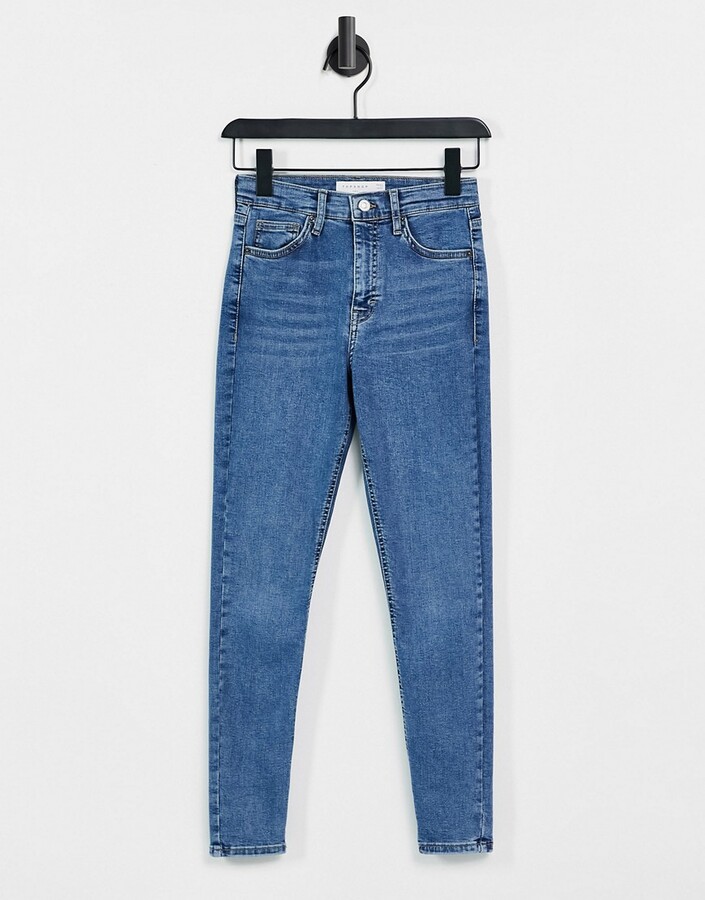 Topshop Jamie jeans in mid wash - ShopStyle