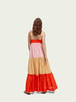Thumbnail for your product : Scotch & Soda Colour Block Silk-blend Maxi Dress