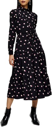 polka dot shirt dress topshop