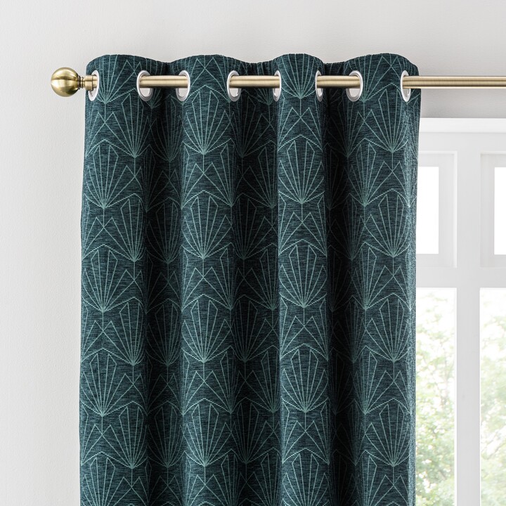 Dunelm Gatsby Jade Green Thermal Eyelet Curtains Jade (Green) ShopStyle