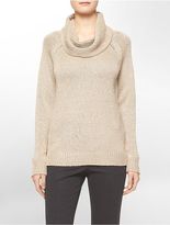 Thumbnail for your product : Calvin Klein Womens Metallic Turtleneck Sweater