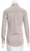 Thumbnail for your product : Band Of Outsiders Striped Silk Top