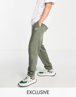 Reebok towelling sweatpants in olive green - exclusive to ASOS - ShopStyle  Activewear Pants