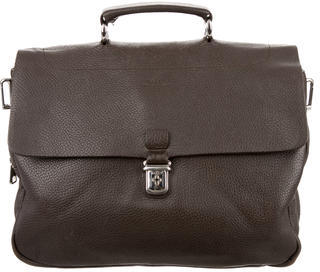 Bally Grained Leather Messenger Bag