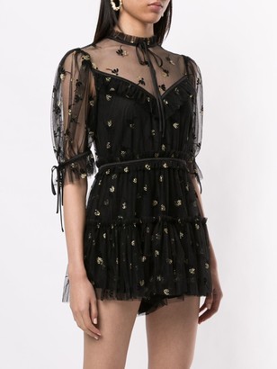 Alice McCall Moon Lover floral embroidered playsuit
