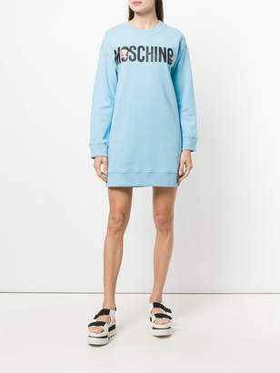 Moschino front logo loose dress