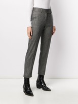 Thumbnail for your product : Ermanno Scervino Herringbone Cropped Trousers