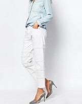 Thumbnail for your product : Current/Elliott Boyfriend Jeans With All Over Frayed Seams