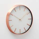 Thumbnail for your product : Crate & Barrel Rix Copper 14" Wall Clock