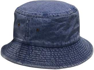 Newhattan Short Brim Visor Cotton Bucket Sun Hat