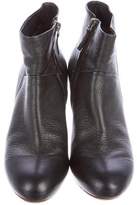 Thumbnail for your product : Roberto Del Carlo Leather Round-Toe Booties