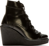 Thumbnail for your product : Pierre Hardy Black Casual Carryover Cordovan Wedge Boots