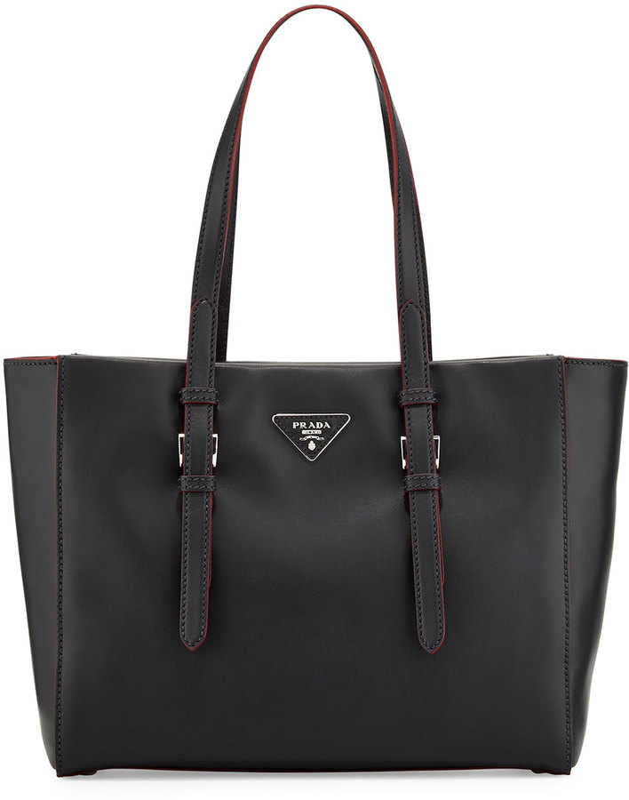 Prada City Sport Shopper Bag, Black/Red (Nero/Rosso) - ShopStyle Totes