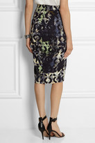 Thumbnail for your product : Zero Maria Cornejo Printed stretch-crepe pencil skirt