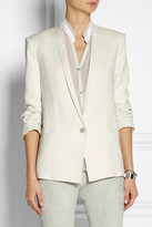 Thumbnail for your product : Helmut Lang Ruched-sleeve slub woven blazer