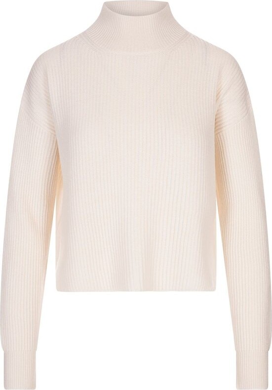 Studio Max Mara Mock Neck Ribbed Jumper