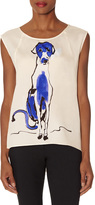 Thumbnail for your product : The Limited Dog Print Sleeveless Shell