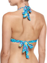 Thumbnail for your product : Trina Turk Corsica Buckle-Front Halter Swim Top