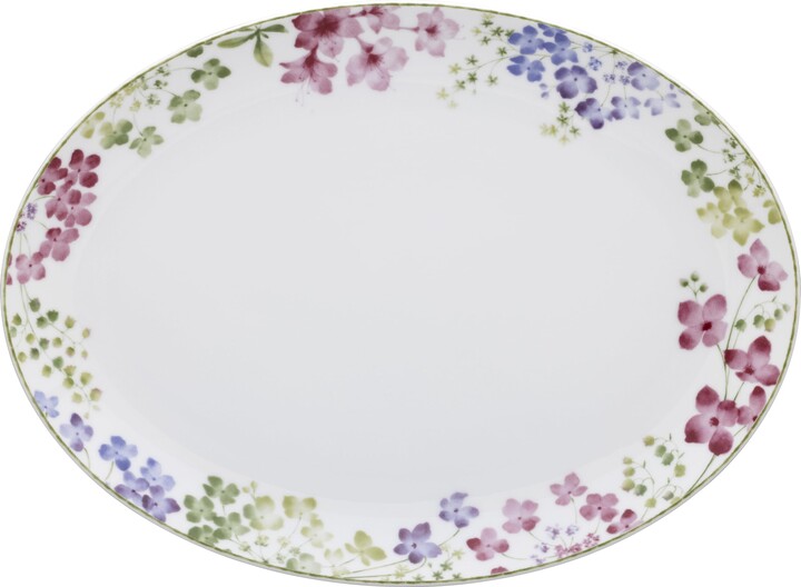 Noritake Bloomington Road Colorful Oval Platter, 14"