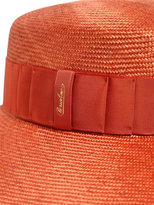 Thumbnail for your product : Borsalino Wide Brim Straw Hat With Grosgrain Band