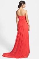 Thumbnail for your product : Aidan Mattox Aidan by Strapless Chiffon Gown