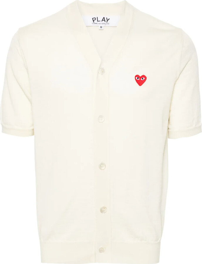 Comme des Garçons PLAY Heart-Patch Wool Cardigan