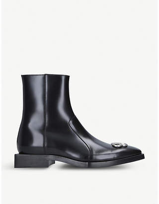 Balenciaga Rim BB leather ankle boots, Size: EUR 45 / 11 UK MEN