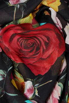 Thumbnail for your product : Dolce & Gabbana Printed Modal And Cashmere-blend Gauze Scarf