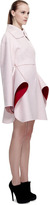 Thumbnail for your product : Giambattista Valli Two Tone Felt Coat With Petal Skirt