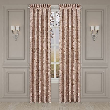 Queen Street Rosalita Rod Pocket Energy Saving Light-Filtering Set of 2 Curtain Panel