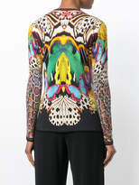 Thumbnail for your product : Roberto Cavalli animal pattern stitch cardigan