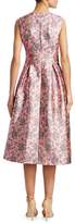 Thumbnail for your product : Erdem Davinia Metallic Floral Fit-And-Flare Dress