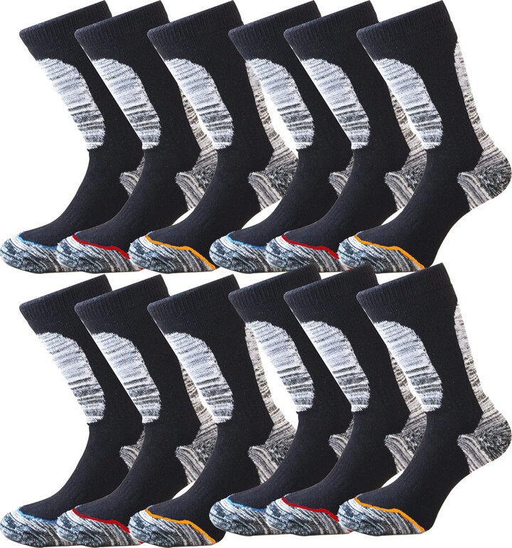 INSIGNIA 12 Pairs Mens Sock Technical Work Socks Car Mechanic Builders