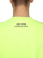 Thumbnail for your product : Calvin Klein Established 1978 Graphic Printed Cotton Blend Sweatshirt