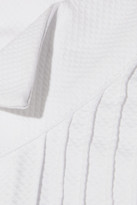Thumbnail for your product : Sacai Poplin, cotton-piqué and chiffon shirt