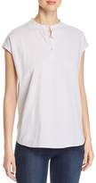 Thumbnail for your product : Eileen Fisher Striped Quarter-Placket Top