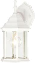 Thumbnail for your product : Westinghouse 1-Light Textured White on Cast Aluminum Exterior Wall Lantern with Clear Beveled Glass Panels