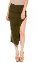 Thumbnail for your product : LA Roxx Suedette Midi Skirt