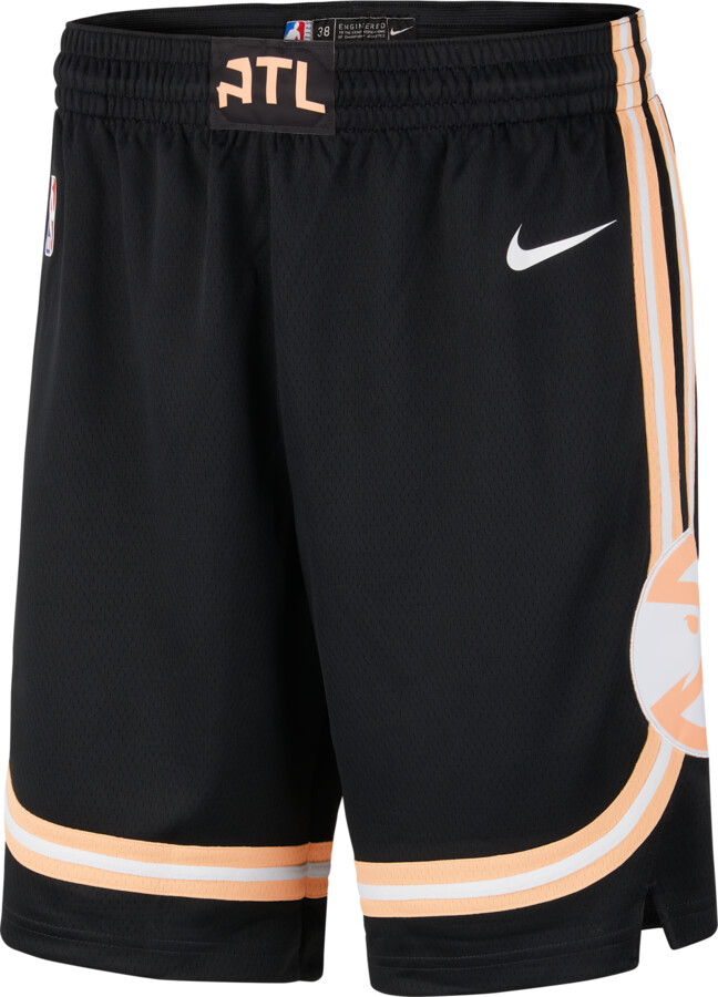 Nike Atlanta Hawks City Edition Men's Dri-FIT NBA Swingman Shorts in Black | HM5008-010