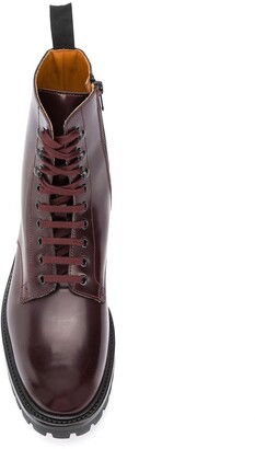 Common Projects Zipped Lace-Up Leather Boots