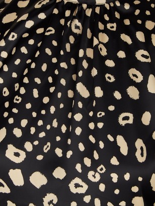 michelle keegan high neck printed mini dress