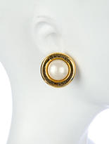 Thumbnail for your product : Chanel Pearl Disc Earrings