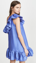 Thumbnail for your product : Azeeza One Shoulder Exaggerated Ruffle Mini Dress
