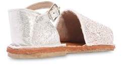 Colors of California Glittered Leather Sandals