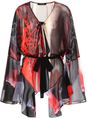 Roberto Cavalli Printed silk blouse