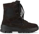 Thumbnail for your product : Yeezy Black Lace Up Combat Boots