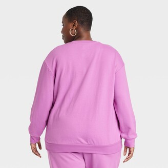 Nobrand Black History Month Women's Plus Size Multi Art Pullover Sweatshirt  - Purple Rainbow 2X - ShopStyle