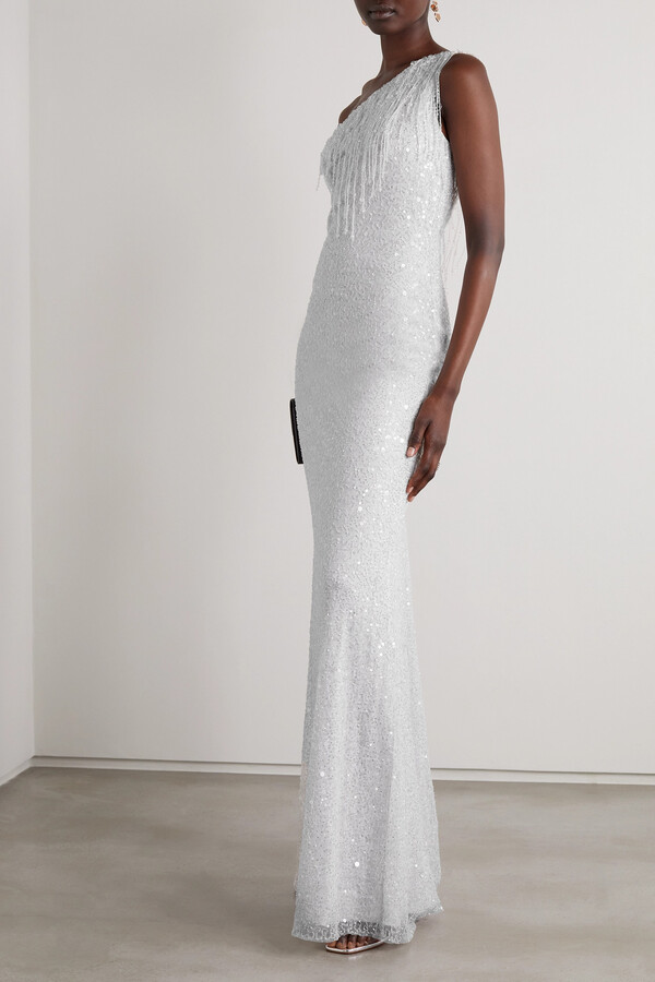 fringe evening dresses